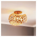 Schuller Valencia Stropní svítidlo LED Narisa, Ø 46 cm, růžové zlato