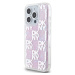 Zadní kryt DKNY Liquid Glitter Checkered Pattern pro Apple iPhone 15 Pro, růžová