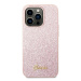 Guess GUHCP14XHGGSHP hard silikonové pouzdro iPhone 14 PRO MAX 6.7" pink Glitter Script