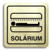 Accept Piktogram "solárium VI" (80 × 80 mm) (zlatá tabulka - černý tisk)