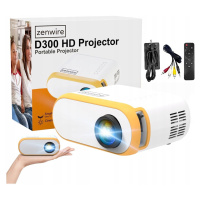 Mini Led Projektor Přenosný Malý Projektor Full Hd Tv Hdmi 3000 lm Zenwire