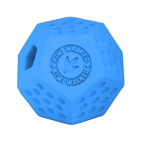 Kiwi Walker Gumová hračka DODECABALL s dírou na pamlsky, Maxi 8cm, Modrá