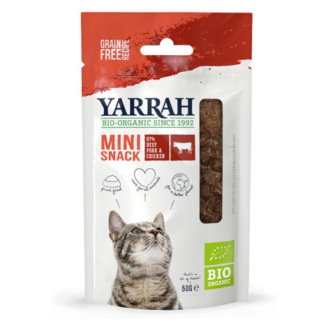 Yarrah Bio Mini Snack pro kočky - 6 x 50 g
