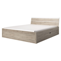 MAGGIE postel 180x200 cm, dub san remo světlý/bílá