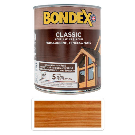 BONDEX Classic - matná tenkovrstvá syntetická lazura 0.75 l Teak