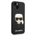 Zadní kryt Karl Lagerfeld Liquid Silicone Karl Head pro Apple iPhone 14 Plus, černá