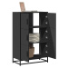 vidaXL Skříň highboard černá 68x35x106,5 cm kompozit a kov