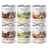 Wolf of Wilderness míchaná balení - 10 % sleva - divočák, kuřecí, jehněčí 6 x 800 g