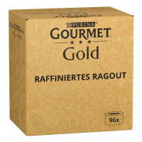 GOURMET Gold rafinované ragú, variace chutí, 96 × 85 g