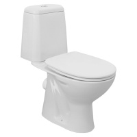 AQUALINE RIGA WC kombi, dvojtlačítko 3/6l, zadní odpad, bílá RG601