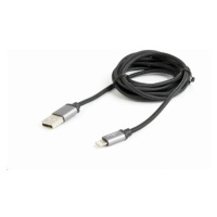 GEMBIRD Kabel USB 2.0 Lightning (IP5 a vyšší) nabíjecí a synchronizační kabel, opletený, 1, 8m, 