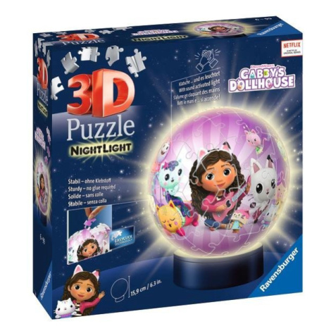 Ravensburger Puzzle 3D - Gabby’s Dollhouse 72 dílků (noční edice)