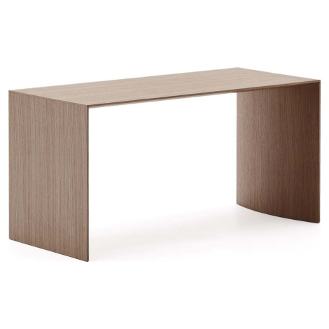 Konferenční stolek v tmavě přírodní barvě v dekoru ořechu 45x90 cm Litto – Kave Home
