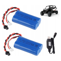 Akumulátor Baterie 7.4V 1500mAh Zásoba Do Rc Auta 2ks