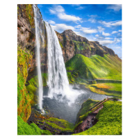 Fotografie Fantastic Seljalandsfoss waterfall, Pilat666, 30 × 40 cm