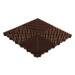 Swisstrax dlaždice modulární podlahy typu Ribtrax Pro 40×40 cm barva Chocolate Brown hnědá