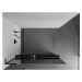 MEXEN/S Kioto+ L Sprchová zástěna WALK-IN s poličkou a držákem ručníků 110 x 200 cm, zrcadlová, 