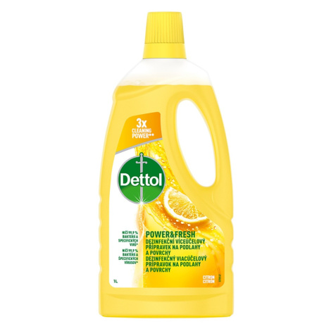 Dettol Power&Fresh Dezinfekční víceúčelový přípravek Citron 1 l