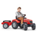 FALK Šlapací traktor 4010AB Massey Ferguson S8740 - červený