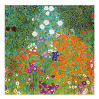 Obrazová reprodukce Cottage Garden (Flowers) - Gustav Klimt, (40 x 40 cm)