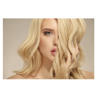 Fotografie Female beauty, hairstyle of blonde long, IL21, 40 × 26.7 cm