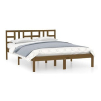 Rám postele medově hnědý masivní dřevo 140 × 200 cm, 3105408