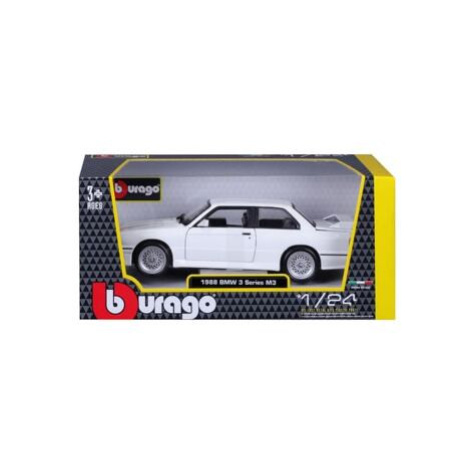 Bburago 1:24 Plus BMW 3 Series M3 1988 White Orbico