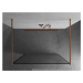 MEXEN/S Kioto samostatně stojící sprchová zástěna 140 x 200, černý vzor 8 mm, měď kartáčovaná 80