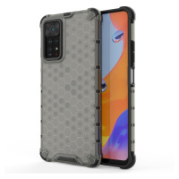 Honeycomb pancéřové pouzdro se silikonovým rámem pro Xiaomi Redmi Note 11 PRO Black