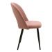 Jídelní židle Janet černá, růžová