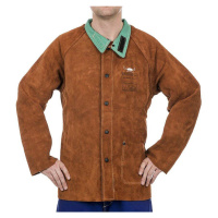 Celokožená svářečská blůza WELDAS Lava Brown, vel.2XL - W44-73002X