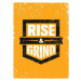 Ilustrace Rise And Grind. Workout and Fitness, subtropica, 30 × 40 cm