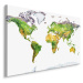 MyBestHome BOX Plátno Fyzická Mapa Světa Varianta: 70x50