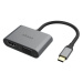 Akasa redukce USB Type C 2v1, HDMI, D-Sub, 18cm