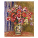 Obrazová reprodukce Vase of Tulips and Anemones, c.1895, Pierre Auguste Renoir, 33.9 × 40 cm