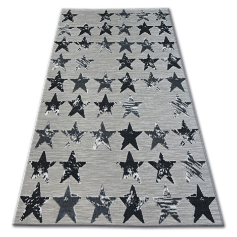 Dywany Lusczow Kusový koberec LISBOA 27219/956 hvězda černý