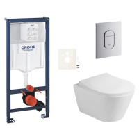 Závěsný wc set do lehkých stěn / předstěnová montáž Glacera Ava SIKOGRSAVAA