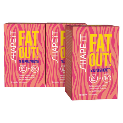 Fat Out! T5 - kapsle na hubnutí. Spaluje tuk, zvyšuje hladinu energie, zrychluje metabolismus, p