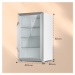 Klarstein Beersafe XXL Crystal White, lednice, 80 l, 3 police, panoramatické skleněné dveře, ner