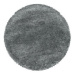 Ayyildiz koberce Kusový koberec Fluffy Shaggy 3500 light grey kruh - 200x200 (průměr) kruh cm