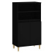 vidaXL Skříň highboard černá 60 x 36 x 110 cm kompozitní dřevo