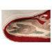 Flair Rugs koberce Ručně všívaný kusový koberec Lotus premium Red kruh - 120x120 (průměr) kruh c