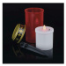 EMOS LED hřbitovní svíčka zapichovací, červená, 25 cm, 2x AA, venkovní i vnitřní, vintage DCCV22
