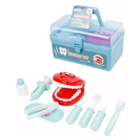 Dentista malý set zubařské nástroje s chrupem 10ks v přenosném kufříku plast