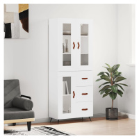 vidaXL Skříň highboard bílá 69,5 x 34 x 180 cm kompozitní dřevo