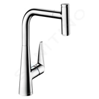 Hansgrohe 72826000 - Dřezová baterie s výsuvnou koncovkou, EcoSmart, chrom