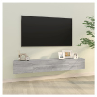 vidaXL Nástěnné TV skříňky 2 ks šedé sonoma 100 x 30 x 30 cm kompozit