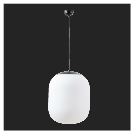 OSMONT TAN67365 TANIA S2 závěsné skleněné svítidlo černá / bílá IP40 3000 K 41W LED nouzové komb