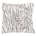 Bílo-šedý bavlněný dekorativní polštář Tiseco Home Studio Zebra, 45 x 45 cm