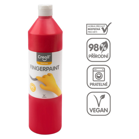 Creall prstová barva HAPPY INGREDIENTS, 750 ml, červená